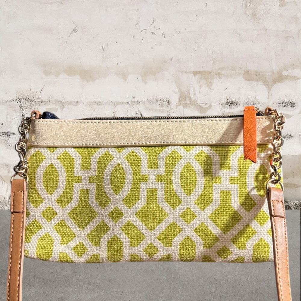 Spartina 449 Heyward Lime & Cream Crossbody Bag with Wallet NWOT - Picture 5 of 11